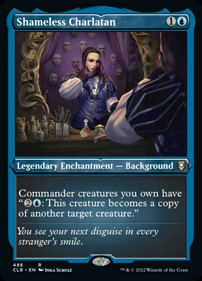 Shameless Charlatan (Foil Etched) [Commander Legends: Battle for Baldur's Gate] | Arkham Games and Comics