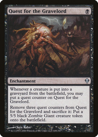 Quest for the Gravelord [Zendikar] | Arkham Games and Comics