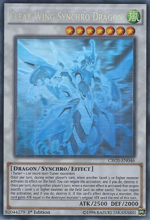 Clear Wing Synchro Dragon (Ghost Rare) [CROS-EN046] Ghost Rare | Arkham Games and Comics