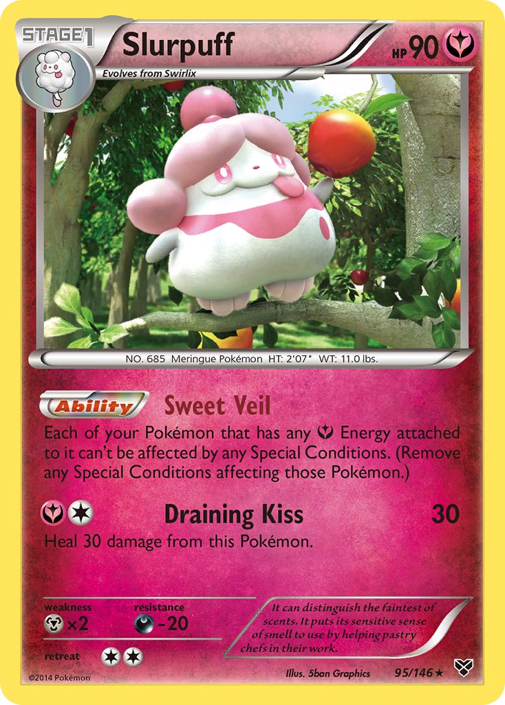 Slurpuff (95/146) (Theme Deck Exclusive) [XY: Base Set] | Arkham Games and Comics