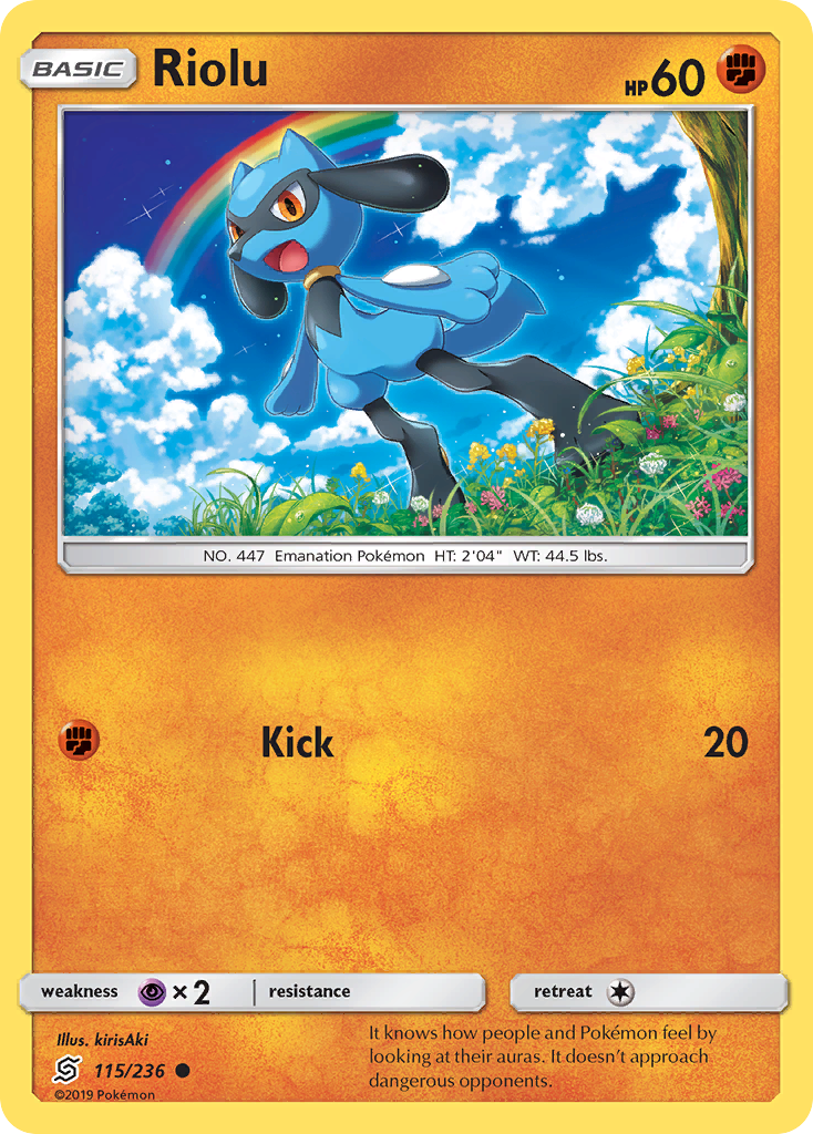 Riolu (115/236) [Sun & Moon: Unified Minds] | Arkham Games and Comics