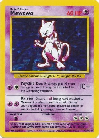 Mewtwo (10/102) [Base Set Unlimited] | Arkham Games and Comics