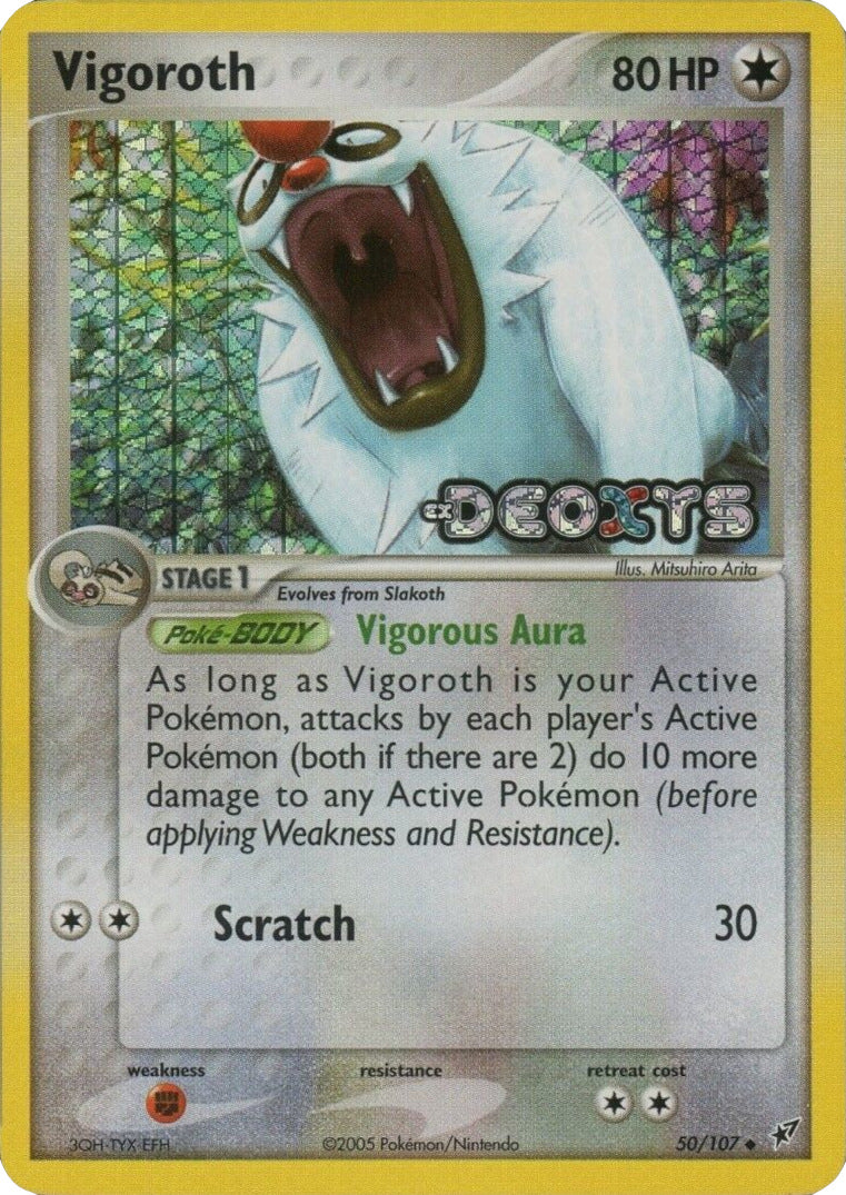 Vigoroth (50/107) (Stamped) [EX: Deoxys] | Arkham Games and Comics