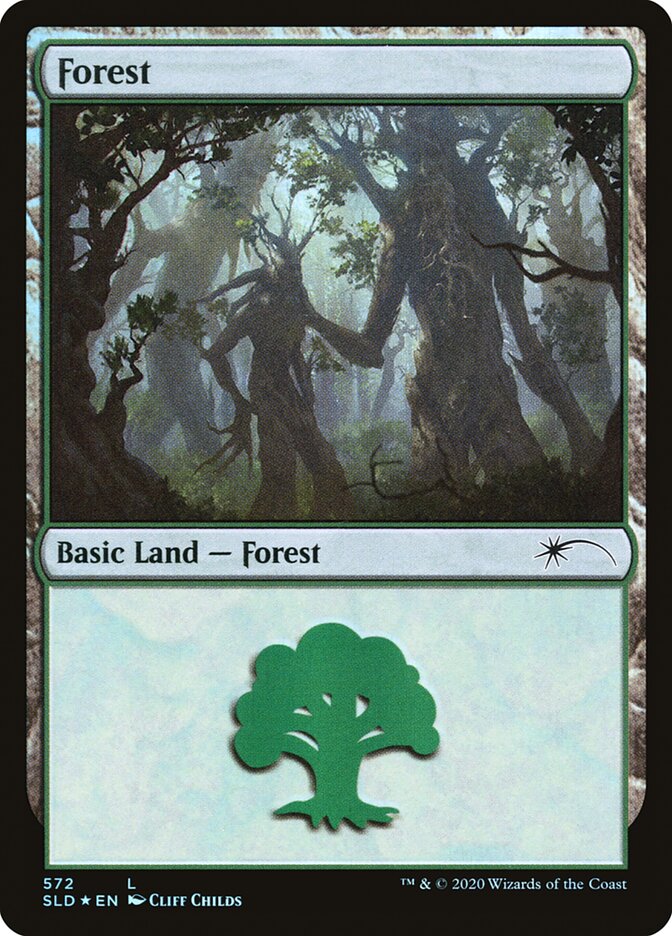 Forest (Tree Hugging) (572) [Secret Lair Drop Promos] | Arkham Games and Comics