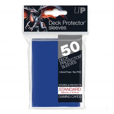 50ct Blue Standard Deck Protectors | Arkham Games and Comics