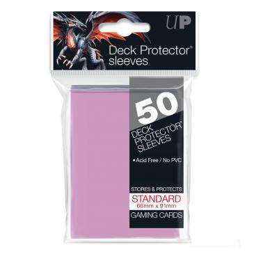 50ct Pink Standard Deck Protectors | Arkham Games and Comics