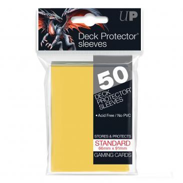 50ct Yellow Standard Deck Protectors | Arkham Games and Comics