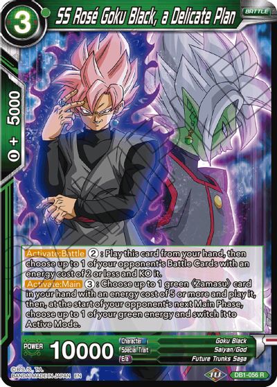 SS Rose Goku Black, a Delicate Plan (Reprint) (DB1-056) [Battle Evolution Booster] | Arkham Games and Comics