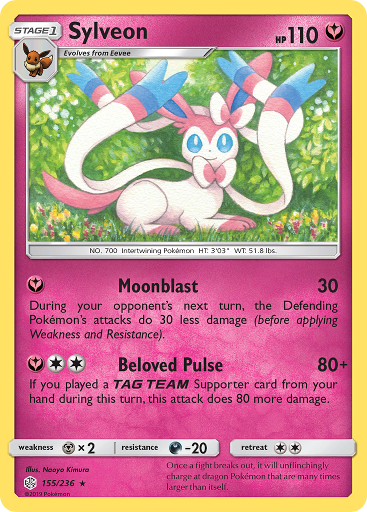 Sylveon (155/236) [Sun & Moon: Cosmic Eclipse] | Arkham Games and Comics