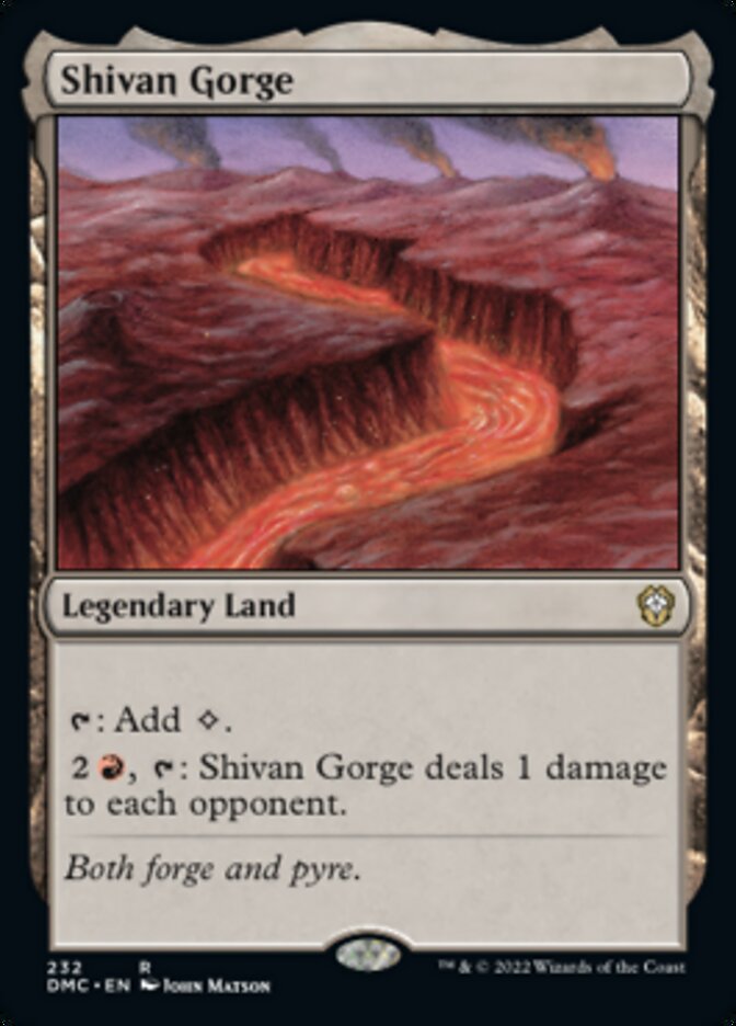 Shivan Gorge [Dominaria United Commander] | Arkham Games and Comics