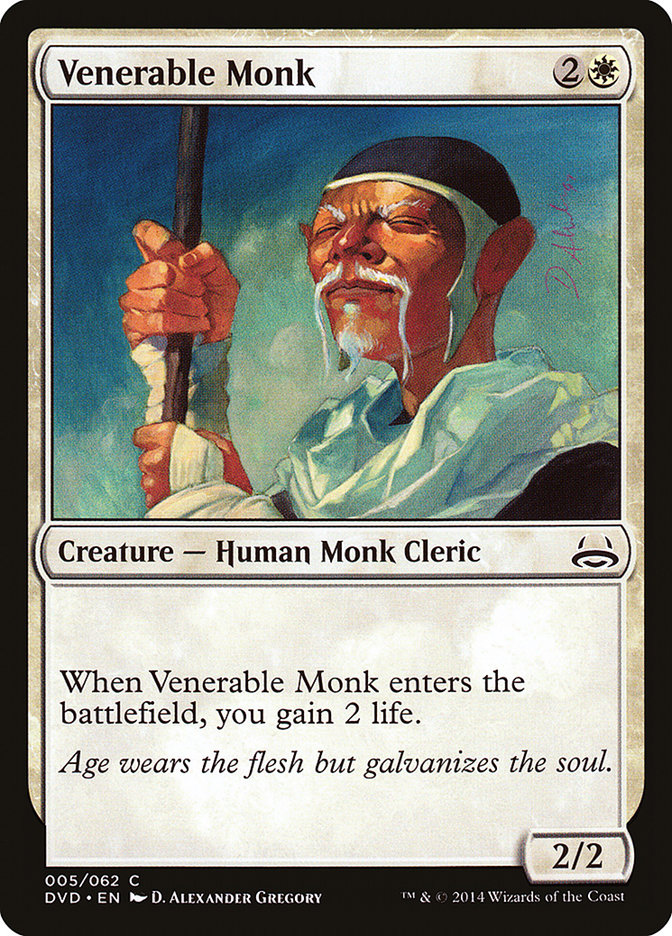 Venerable Monk (Divine vs. Demonic) [Duel Decks Anthology] | Arkham Games and Comics