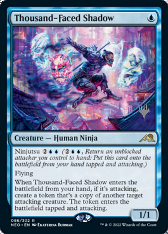 Thousand-Faced Shadow (Promo Pack) [Kamigawa: Neon Dynasty Promos] | Arkham Games and Comics