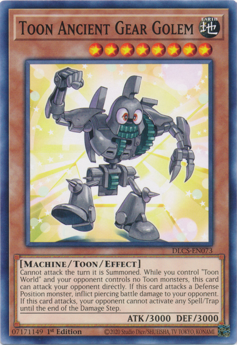 Toon Ancient Gear Golem [DLCS-EN073] Common | Arkham Games and Comics