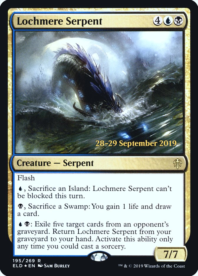 Lochmere Serpent  [Throne of Eldraine Prerelease Promos] | Arkham Games and Comics