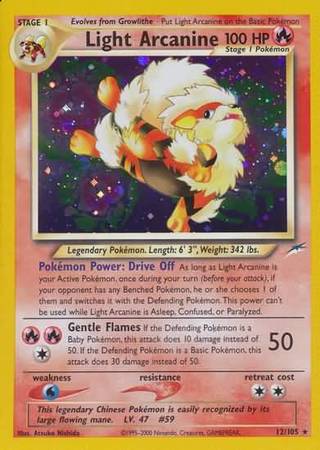 Light Arcanine (12/105) [Neo Destiny Unlimited] | Arkham Games and Comics