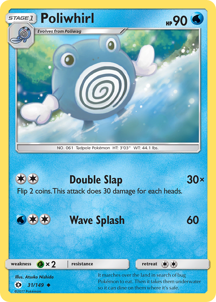 Poliwhirl (31/149) [Sun & Moon: Base Set] | Arkham Games and Comics