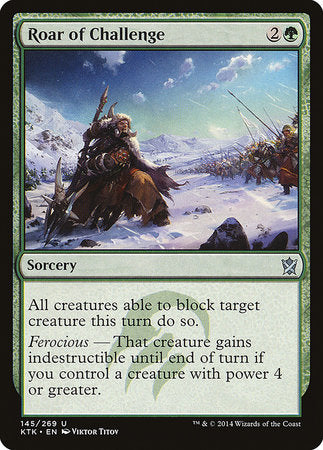 Roar of Challenge [Khans of Tarkir] | Arkham Games and Comics