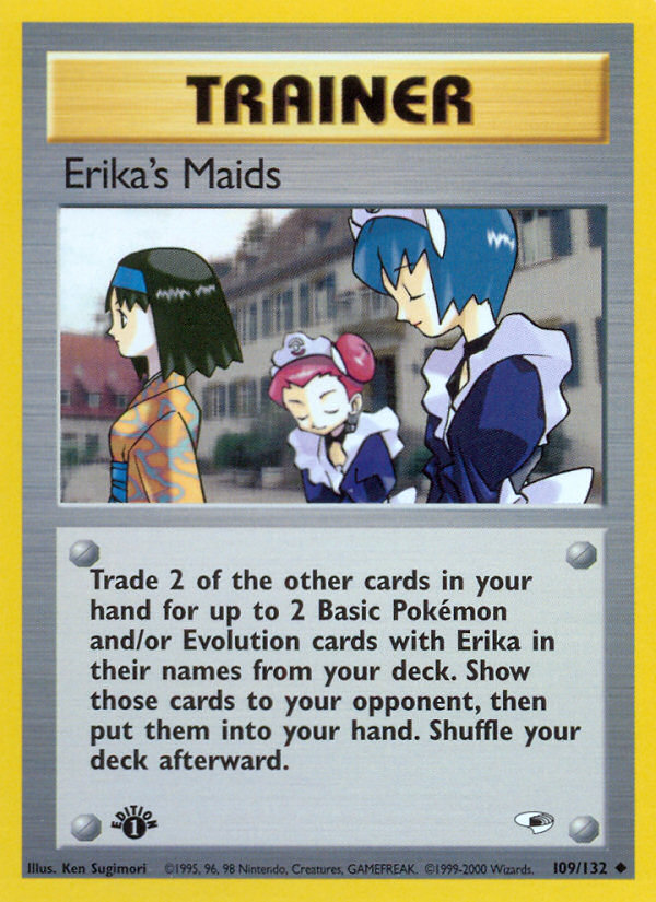 Erika's Maids (109/132) [Gym Heroes 1st Edition] | Arkham Games and Comics