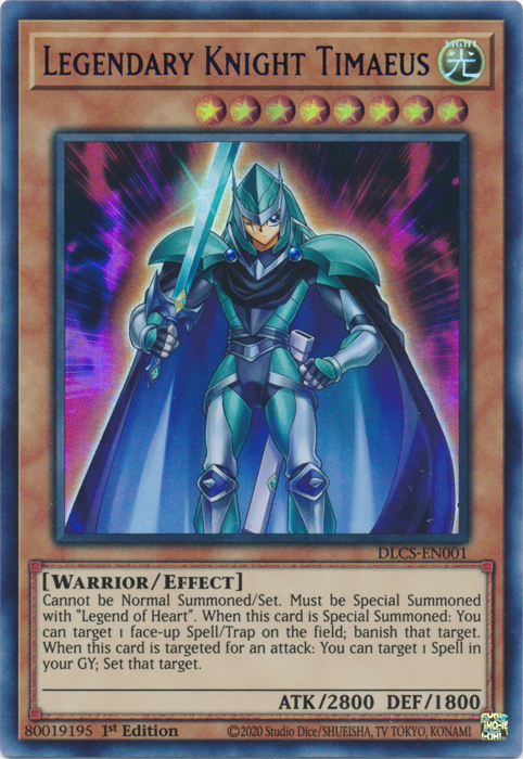 Legendary Knight Timaeus (Blue) [DLCS-EN001] Ultra Rare | Arkham Games and Comics