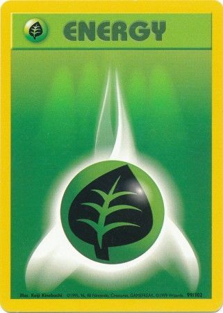 Grass Energy (99/102) [Base Set Unlimited] | Arkham Games and Comics