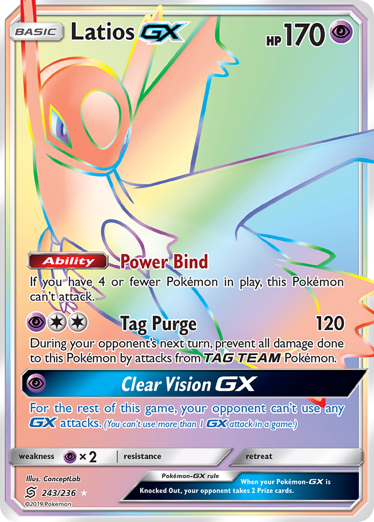 Latios GX (243/236) [Sun & Moon: Unified Minds] | Arkham Games and Comics