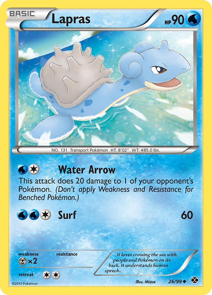 Lapras (26/99) [Black & White: Next Destinies] | Arkham Games and Comics