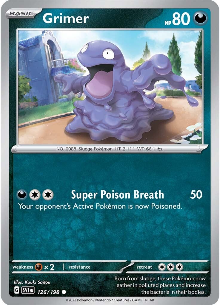 Grimer (126/198) [Scarlet & Violet: Base Set] | Arkham Games and Comics