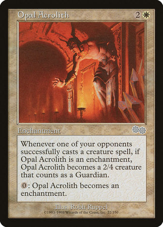 Opal Acrolith [Urza's Saga] | Arkham Games and Comics