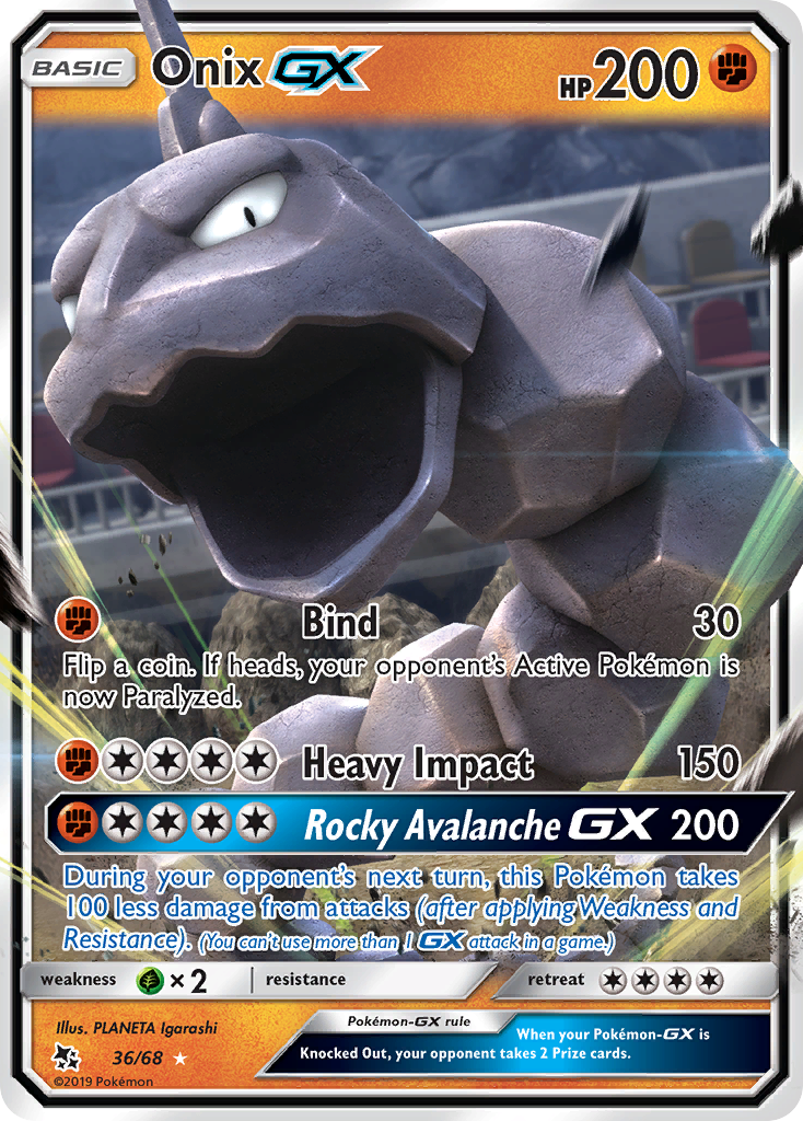 Onix GX (36/68) [Sun & Moon: Hidden Fates] | Arkham Games and Comics