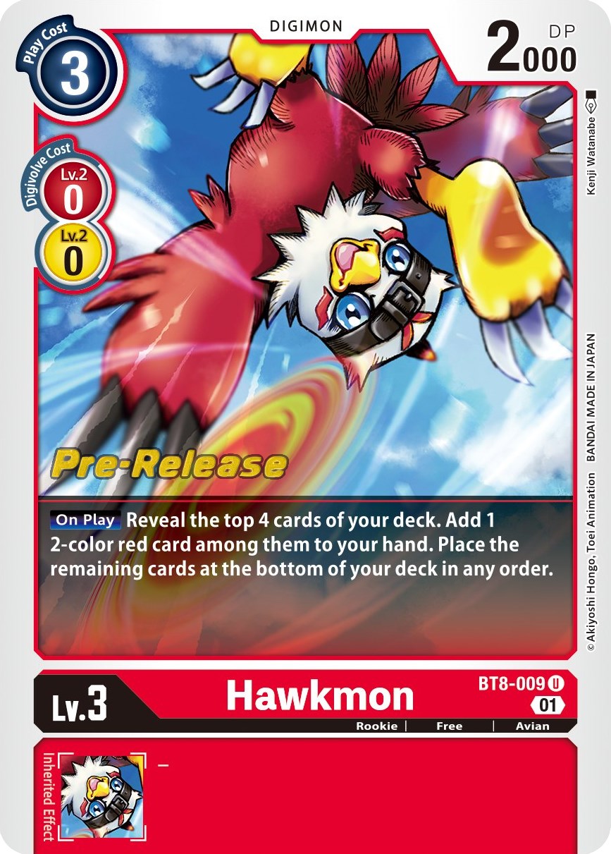 Hawkmon [BT8-009] [New Awakening Pre-Release Cards] | Arkham Games and Comics