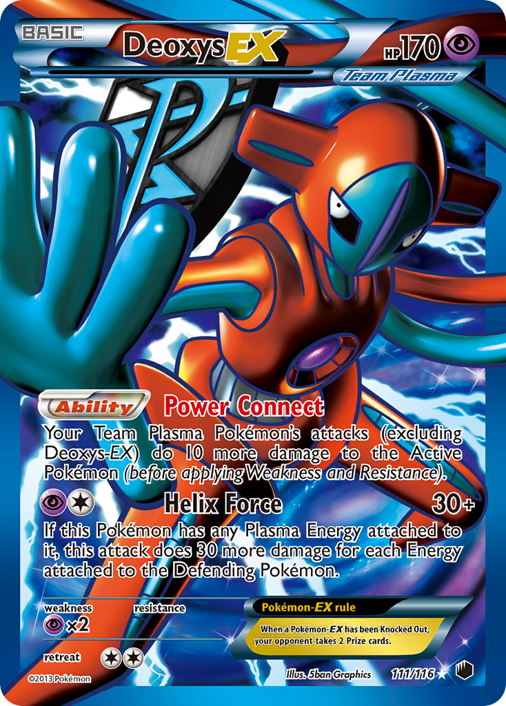 Deoxys EX (111/116) [Black & White: Plasma Freeze] | Arkham Games and Comics