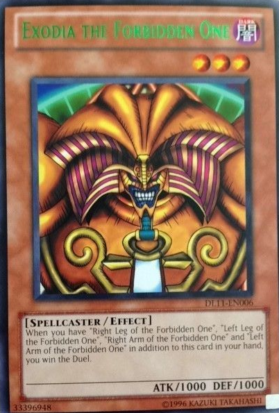 Exodia the Forbidden One (Green) [DL11-EN006] Rare | Arkham Games and Comics