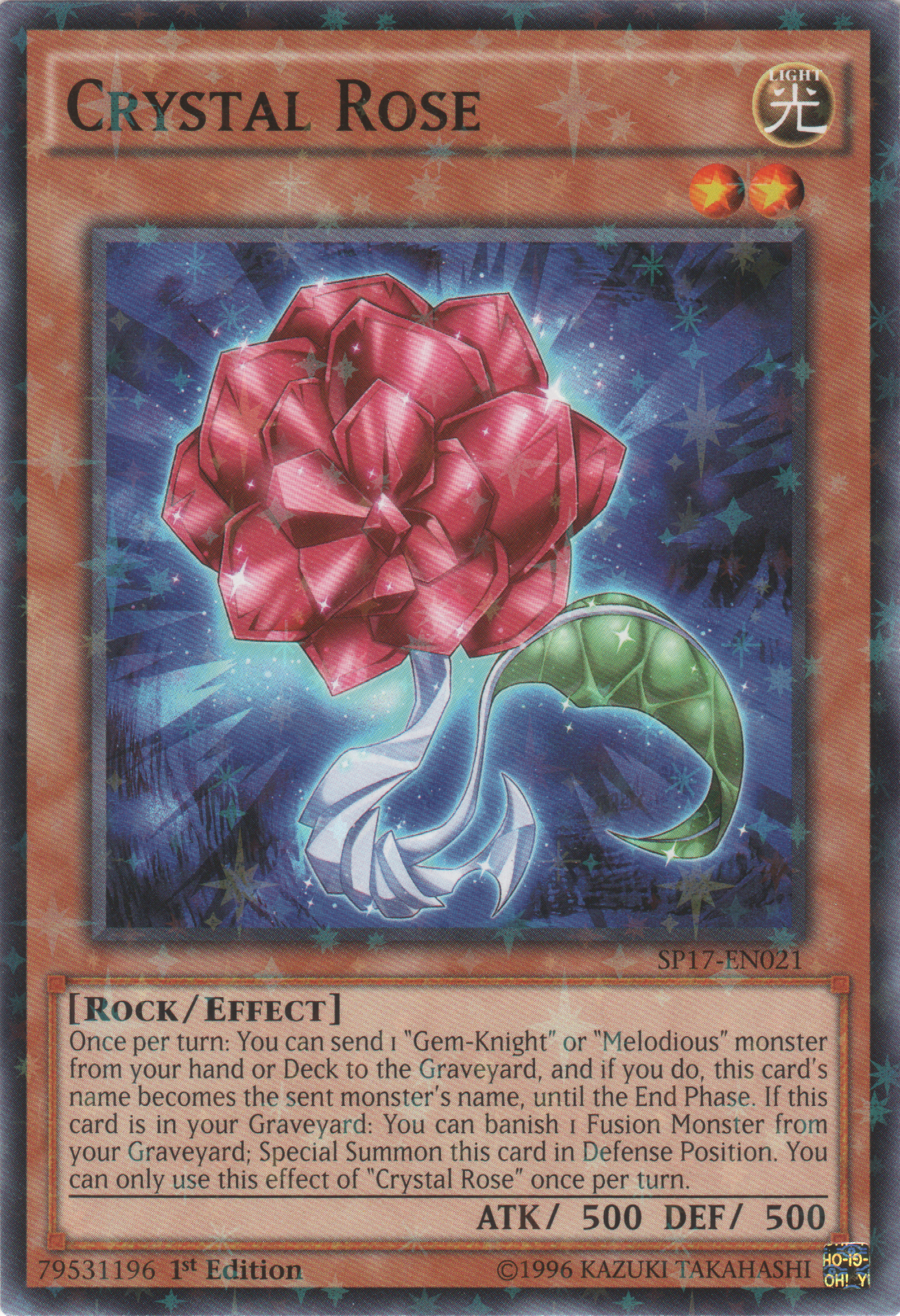 Crystal Rose [SP17-EN021] Starfoil Rare | Arkham Games and Comics