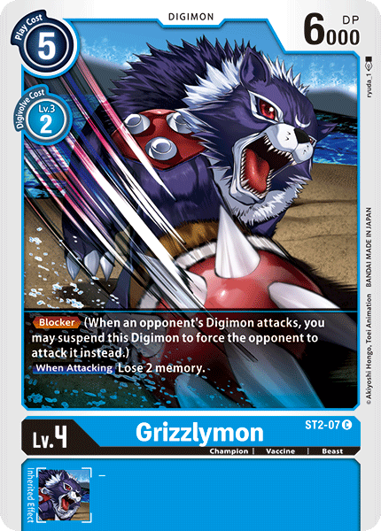 Grizzlymon [ST2-07] [Starter Deck: Cocytus Blue] | Arkham Games and Comics
