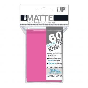 60ct Pro-Matte Bright Pink Small Deck Protectors | Arkham Games and Comics