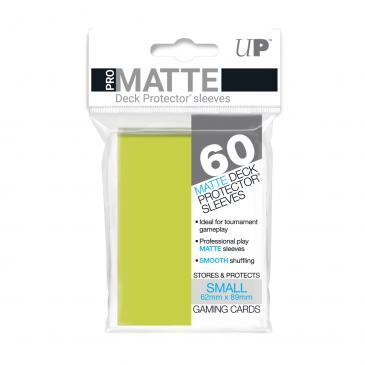 60ct Pro-Matte Bright Yellow Small Deck Protectors | Arkham Games and Comics