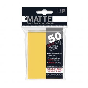 50ct Pro-Matte Yellow Standard Deck Protectors | Arkham Games and Comics