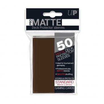 50ct Pro-Matte Brown Standard Deck Protectors | Arkham Games and Comics