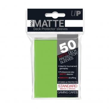 50ct Pro-Matte Lime Green Standard Deck Protectors | Arkham Games and Comics