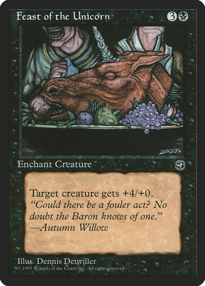 Feast of the Unicorn (Autumn Willow Flavor Text) [Homelands] | Arkham Games and Comics