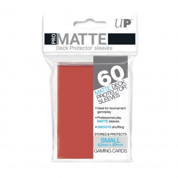 60ct Pro-Matte Red Small Deck Protectors | Arkham Games and Comics