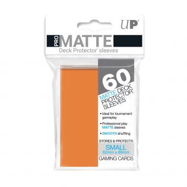 60ct Pro-Matte Orange Small Deck Protectors | Arkham Games and Comics