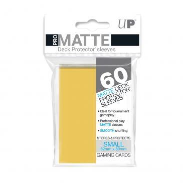 60ct Pro-Matte Yellow Small Deck Protectors | Arkham Games and Comics