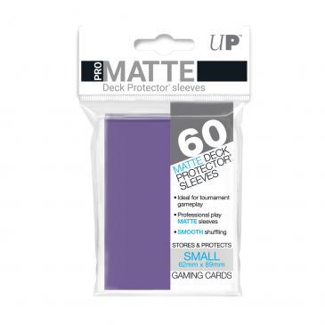 60ct Pro-Matte Purple Small Deck Protectors | Arkham Games and Comics