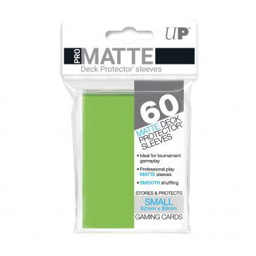 60ct Pro-Matte Lime Green Small Deck Protectors | Arkham Games and Comics