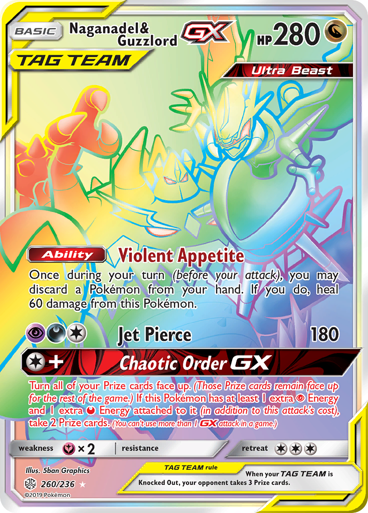 Naganadel & Guzzlord GX (260/236) [Sun & Moon: Cosmic Eclipse] | Arkham Games and Comics