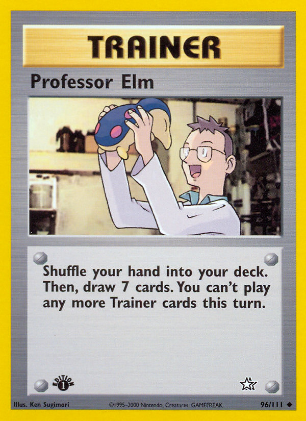 Professor Elm (96/111) [Neo Genesis 1st Edition] | Arkham Games and Comics