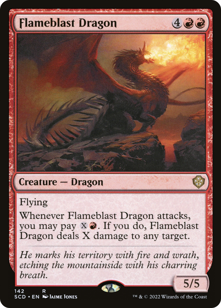 Flameblast Dragon [Starter Commander Decks] | Arkham Games and Comics