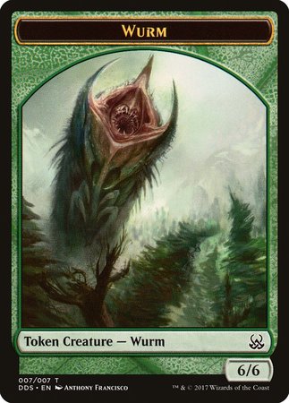 Wurm Token [Duel Decks: Mind vs. Might Tokens] | Arkham Games and Comics