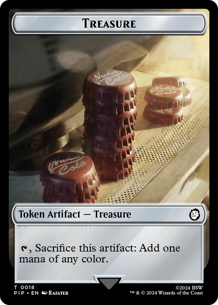 Radiation // Treasure (018) Double-Sided Token [Fallout Tokens] | Arkham Games and Comics